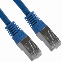 CABLE CAT6 DBL-SHIELDED BLUE 1M