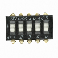 SWITCH DIP TOP SLIDE 5POS SMD