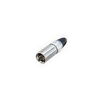 XLR Connectors Cable end X-HD 4P male; stainless/gold