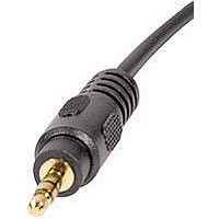 STEREO AUDIO CABLE, 50FT, BLACK