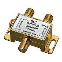 Satellite Diplexer DC Pass For Amplified Off-Air Antenna- Gold