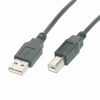 CABLE USB 2.0 A-B MALE BLACK 3M