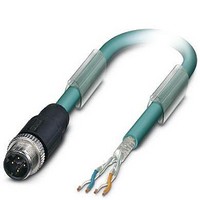 CABLE 4POS M12 PLUG-WIRE 2M