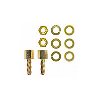 Connector Accessories Female Screw Lock Assembly Kit Steel Yellow Chromate Finish Individual Kit