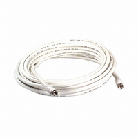 CABLE RG6/U W/F-CONN WHITE 3'