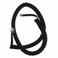 CORD COIL STANDARD 6-6 BLACK 5'