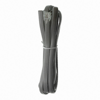 MOD CORD SGL-ENDED 6-6 SILVER 7'
