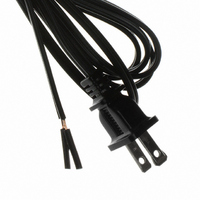 CORD 18AWG 2COND 72" BLACK SPT-1