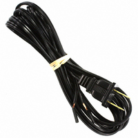 CORD 18AWG 2COND 9' BLACK SPT-1