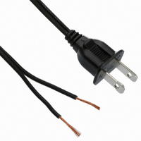CORD SPT-1 18AWG 2COND 2.74M BLK