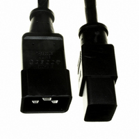 CORD 14AWG 3COND M/F BLK 118"SJT
