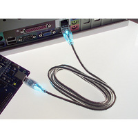 CABLE USB LIGHTED GREEN 1.8M