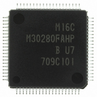 IC M16C/28 MCU FLASH 96K 80LQFP