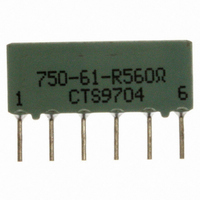 RES-NET 560 OHM 6PIN 5RES