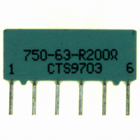 RES-NET 200 OHM 6PIN 3RES