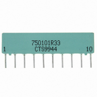 RES-NET 33 OHM 10PIN 9RES