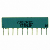 RES-NET 120 OHM 10PIN 5RES