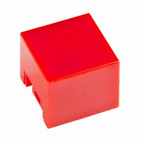 SWITCH SQUARE CAP/RED 12MM