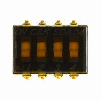 SWITCH DIP TAPE SEALED 4POS SMD