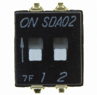 SWITCH DIP TOP SLIDE 2POS SMD