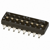 SWITCH DIP SPST 8POS SMD