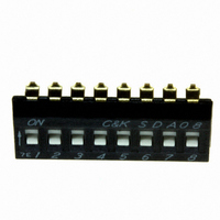 SWITCH DIP UNSEALED 8POS SMD