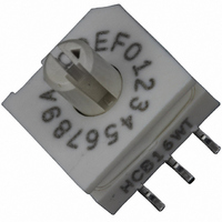 Rotary Switch,STRAIGHT,SP16T,BINARY CODED,Number Of Positions:16,SURFACE MOUNT Terminal,ROTARY,PCB Hole Count:6