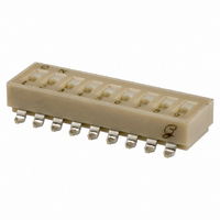 DIP Switch, SPST, Low Profile, Gull Wing, 9 Position, Polyimide Seal, RoHS Compliant