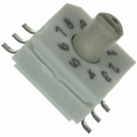 Rotary Switch,STRAIGHT,SP10T,BINARY CODED,Number Of Positions:10,SURFACE MOUNT Terminal,ROTARY,PCB Hole Count:6