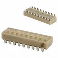 DIP Switch, SPST, Low Profile, J-bend, 9 Position, Polyimide Seal, RoHS Compliant