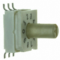 Rotary DIP Switch, .27" Extended Actuator, Standard Output, BCD 10 Position, Surface Mlount, RoHS Compliant