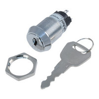 SWITCH KEYLOCK 19MM KEYCODE 004