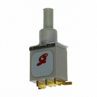 Pushbutton Switch, SPDT, Momentary, .215" Plunger, Horizontal To PC Board, Gold Contact, O-ring Seal, RoHS Compliant