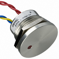 Pushbutton, Piezo, N.O., Red LED, Aluminum Housing, Wire