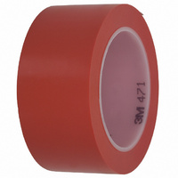 TAPE VINYL 2"X36YD RUBBER RED