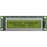 LCD Character Display Modules Neg. Transmissive Yl/Grn LED Backlight