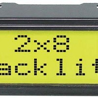 LCD Character Display Modules Yel/Green Contrast Yl/Grn LED Backlight