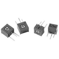 Trimmer Resistors - Single Turn 1/4 SQ H/ADJ 10K