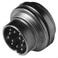 Circular DIN Connectors Male recpt 12 Pin; Front MT