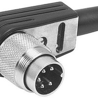 Circular DIN Connectors 3 Pin Male;R/A Cable Mount