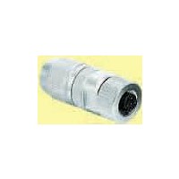 Circular Metric Connectors 4P Fmle M12-L D-Code Straight Harax