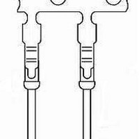 D-Subminiature Connectors HD CRIMP P MALE GOLD LEFT FEED REEL