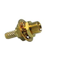 RF Connectors RPMCX Fml Blkhd Rear Mnt Crimp RG-174