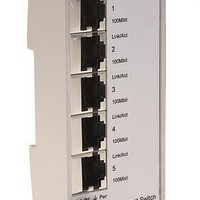 Telecom & Ethernet Connectors IP30 ETHERNET SWITCH 5 PORTS