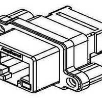 Telecom & Ethernet Connectors RJ45 PCB RECPT RA IP67 YEL/GRN LED NKL