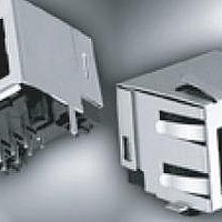 Telecom & Ethernet Connectors SMT,R/A,8P,8CONTACTS NON-SHIELDED