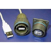 USB & Firewire Connectors USB TYPE A PM RECPT W/ BACKSHELL NICKL