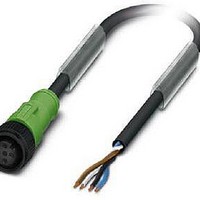 Cables (Cable Assemblies) SAC-4P-100PURM12FSP 10.0M LENGTH