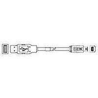Cables (Cable Assemblies) USB A-B 25/22 BLACK 3 M