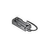 Battery Holders, Snaps & Contacts 2 AA W/6 LDS BLK